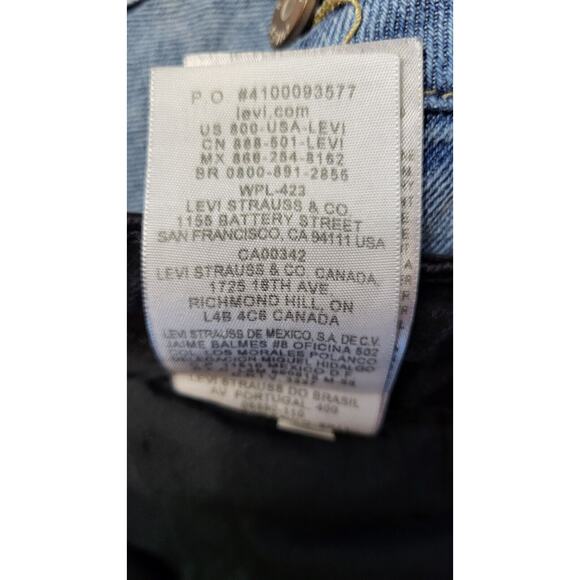 Levi's Women Juniors Size 3 Black Jean Shorts 518 Super Low Cut Off - Picture 12 of 16